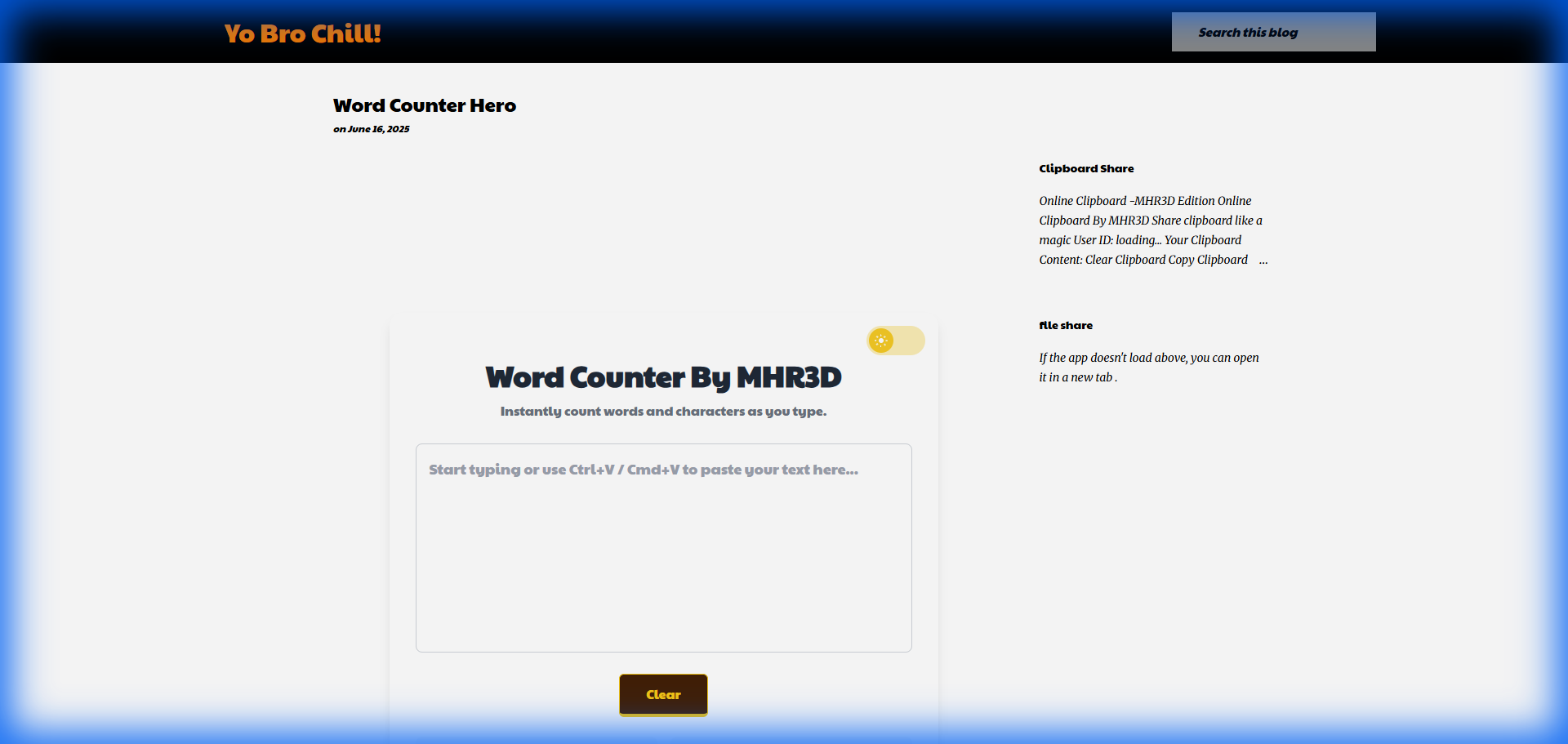 Word Counter Preview